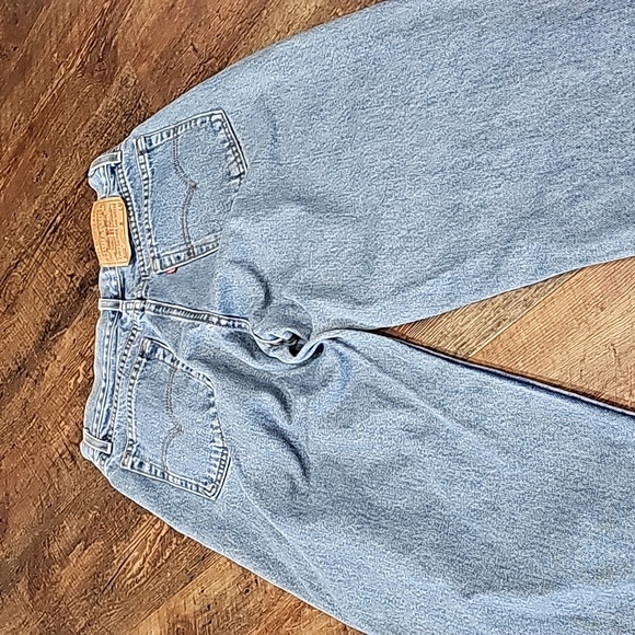 Levi's 560 Loose Fit Straight Leg Denim Blue Jeans Women's Size12 - Picture 14 of 16